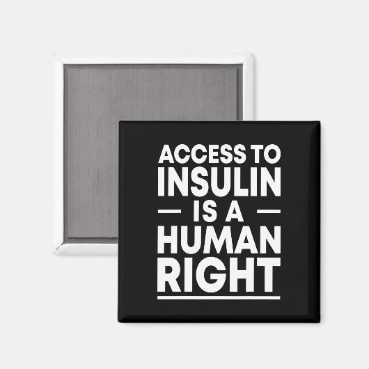 インスリンへのアクセスは人間の権利の糖尿病である マグネット (正面/裏面)
