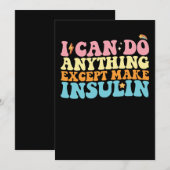 インスリンを作ること以外は何でもできる 糖尿病 招待状 (正面/裏面)