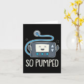 インスリンポンプ糖尿病性糖尿病1型糖尿病で非常に励起 カード (黄色い花)