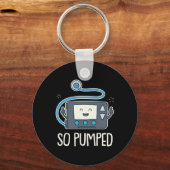 インスリンポンプ糖尿病性糖尿病1型糖尿病で非常に励起 キーホルダー (正面)