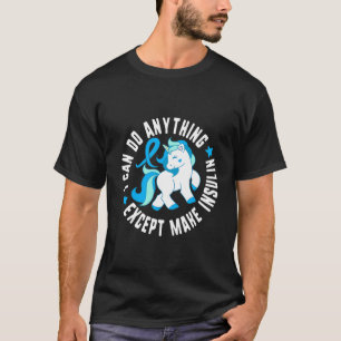 インスリン以外なら何でもできる 1型糖尿病 Tシャツ