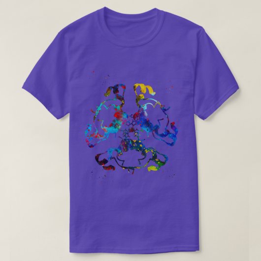 インスリン構造2 Tシャツ (デザイン正面)