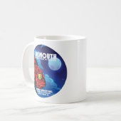 インスヴィンテージ旅行ポスターロベクラフト コーヒーマグカップ (正面左)