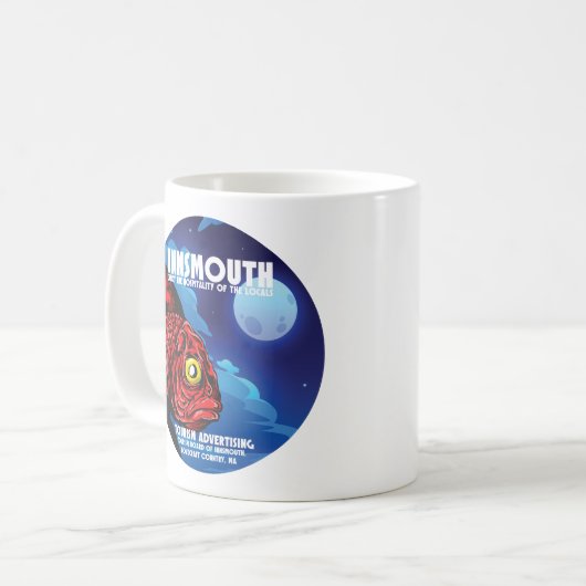 インスヴィンテージ旅行ポスターロベクラフト コーヒーマグカップ (正面左)