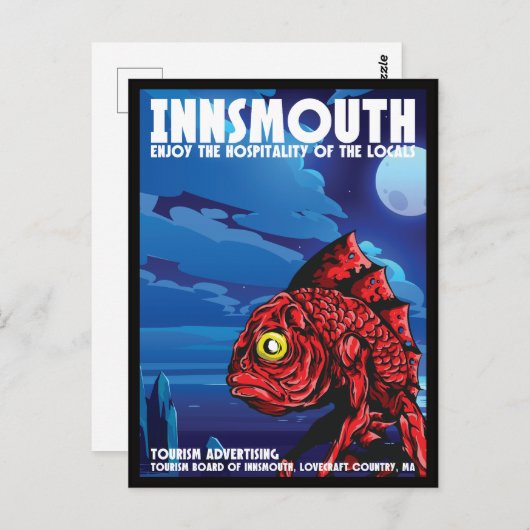 インスヴィンテージ旅行ポスターロベクラフト ポストカード (正面/裏面)