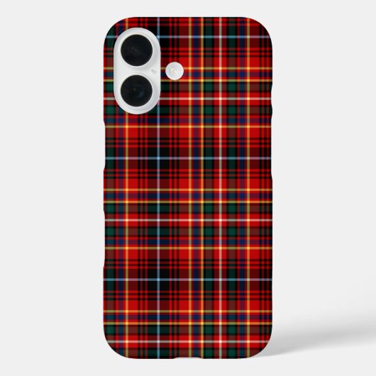 インズクランブライトレッドタータンチェック Case-Mate iPhoneケース (裏面)