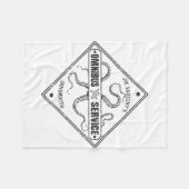 インズバスサービスジョーSargent フリースブランケット (正面(横))