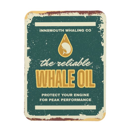 インズミースクジラ油ロヴェクラフト マグネット (縦)