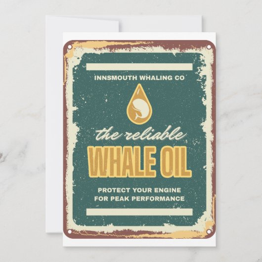 インズミースクジラ油ロヴェクラフト 招待状 (正面)