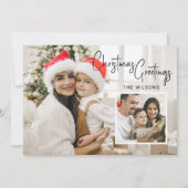インセモダンット付きクリスマスフォトカード シーズンカード (正面)