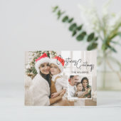 インセモダンット付きクリスマスフォトカード シーズンポストカード (スタンド正面)