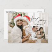 インセモダンット付きクリスマスフォトカード シーズンポストカード (正面/裏面)