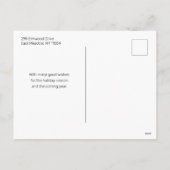 インセモダンット付きクリスマスフォトカード シーズンポストカード (裏面)