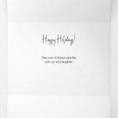 インセモダンット付きクリスマスフォトカード 三つ折りクリスマスカード (内部中)