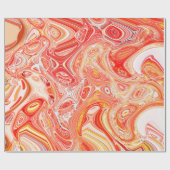 インタカラフルサイケデリックーウェービの背景 ラッピングペーパー (フラット)