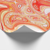 インタカラフルサイケデリックーウェービの背景 ラッピングペーパー (角)