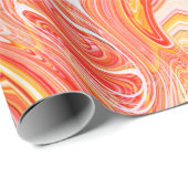 インタカラフルサイケデリックーウェービの背景 ラッピングペーパー (ロールコーナー)