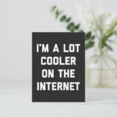 インタクールーネット引用文上のロッおもしろいト ポストカード (スタンド正面)