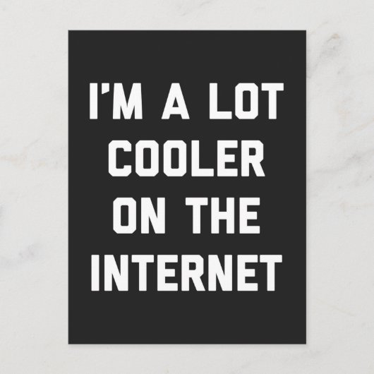 インタクールーネット引用文上のロッおもしろいト ポストカード (正面)