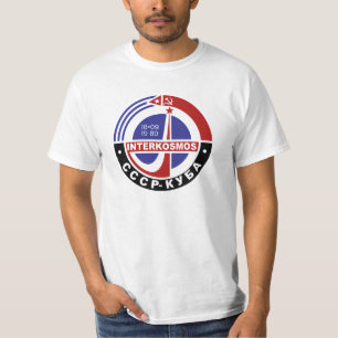 インタコスモスИнтеркосмос 80sソビエト宇宙計画 Tシャツ