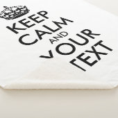 インタパーソナライズされたイン保ミームCALMとYOUR TEXT シェルパブランケット (3/4)