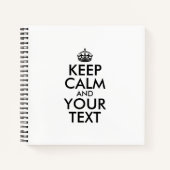 インタパーソナライズされたイン保ミームCALMとYOUR TEXT ノートブック (正面)