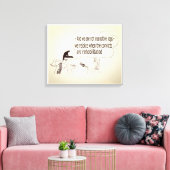 "インタビュおもしろいー" Streted Canvas Print キャンバスプリント (インサイチュ (リビング))