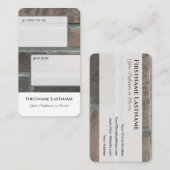 インタラクティブな個人提供のお客様へのメモ 名刺 (正面/裏面)