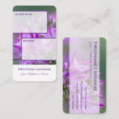 インタラクティブな個人用オファー顧客メモ花 名刺 (正面/裏面)