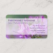 インタラクティブな個人用オファー顧客メモ花 名刺 (裏面)