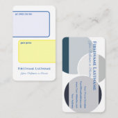インタラクティブな個人的なオファーとお客様のメモ 名刺 (正面/裏面)