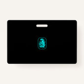 インタラクティブシークレットエージェントスパイバッジ – ブラック/ティール(緑がかった色) バッジ (裏面)