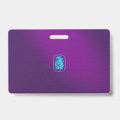 インタラクティブシークレットエージェントスパイバッジ – 紫/ティール(緑がかった色) バッジ (Back)