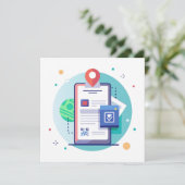 インタラクティブ拡張現実招待状 セーブザデート (スタンド正面)