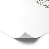 インタラクティブ結婚指紋のゲストブック ポスター (角)