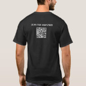 インタラクティブQRコード オーダーメイド 写真 父の日 Tシャツ (裏面)