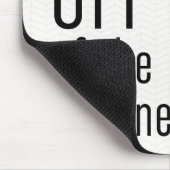 インターおもしろいネット赤面のピンクとブラックをオフにする マウスパッド (コーナー)