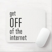 インターおもしろいネット赤面のピンクとブラックをオフにする マウスパッド (マウス)