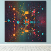 インターウイング・データ・ストリーム キャンバスプリント (インサイチュ (ウッドフロア))