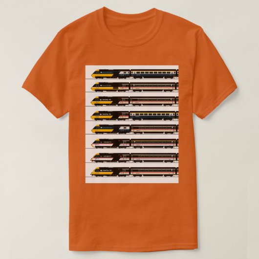 インターシティ125両1980x27s tシャツ (デザイン正面)