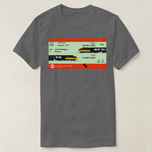 インターシティ125 HST Tシャツ (デザイン正面)