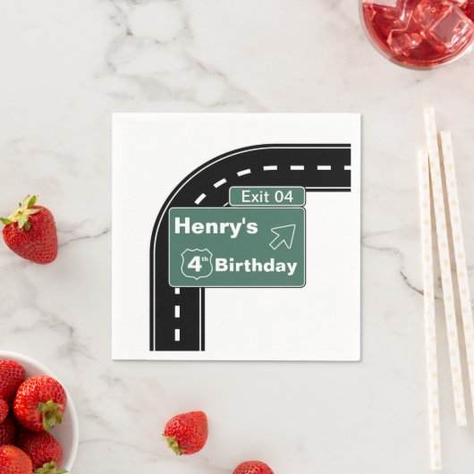 インターステート誕生日ナプキンス スタンダードカクテルナプキン (インサイチュ)