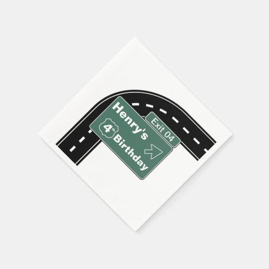 インターステート誕生日ナプキンス スタンダードカクテルナプキン (角)