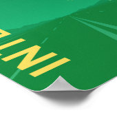 インターステート75 (I-75)ポスター(緑) ポスター (角)