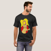インターセクシャル フラグ 猫 ノンバイナリー ジェンダー Tシャツ (正面フル)