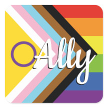 インターセックスインクルーシブ進行プライドレインボーボタン