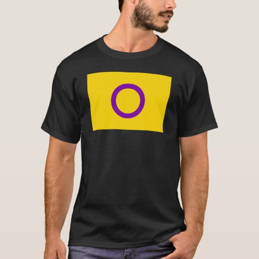 インターセックスプライドフラグ Tシャツ (正面)