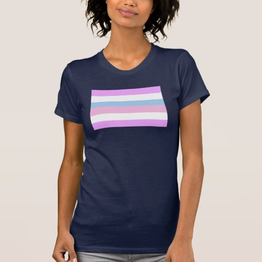 インターセックスプライドフラグ Tシャツ (正面)