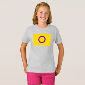 インターセックスプライドフラグ Tシャツ (正面フル)