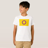 インターセックスプライドフラグ Tシャツ (正面フル)